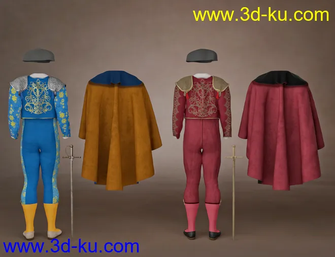 dForce Matador Outfit Textures模型的图片8