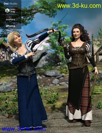 3D打印模型dForce Meadow Whispers Outfit Textures的图片