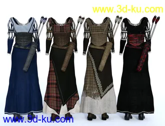 3D打印模型dForce Meadow Whispers Outfit Textures的图片