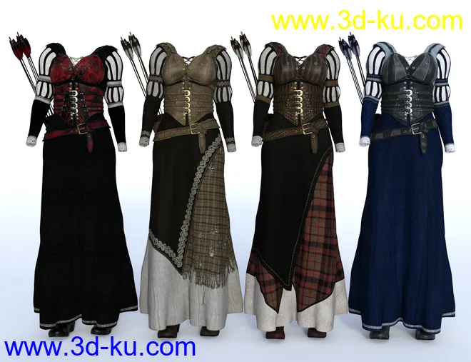 dForce Meadow Whispers Outfit Textures模型的图片3