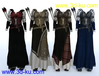 3D打印模型dForce Meadow Whispers Outfit Textures的图片