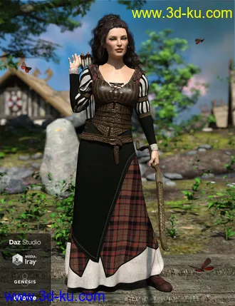 3D打印模型dForce Meadow Whispers Outfit Textures的图片