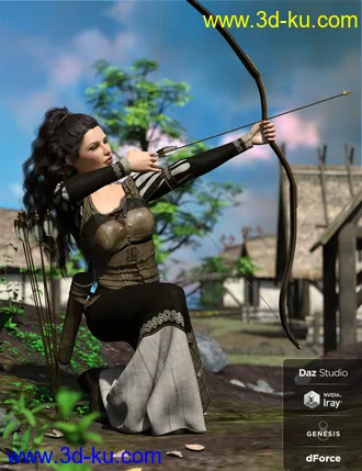 3D打印模型dForce Meadow Whispers Outfit Textures的图片