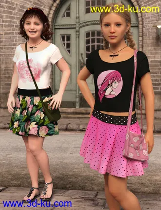 3D打印模型dForce Mid Summer Casual Outfit for Genesis 8 Female(s)的图片