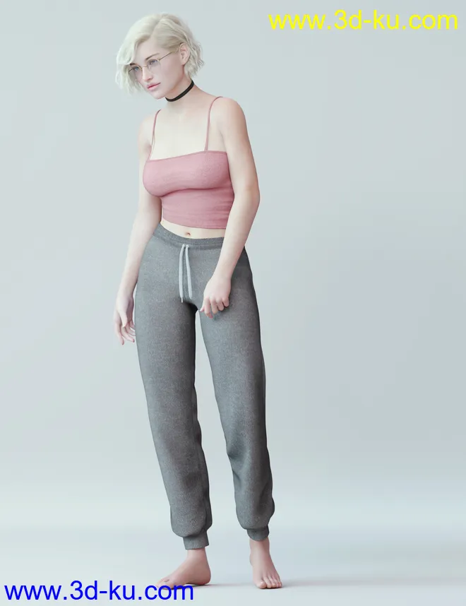dForce Midday Outfit for Genesis 8 Female(s)模型的图片2