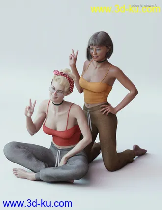 3D打印模型dForce Midday Outfit for Genesis 8 Female(s)的图片