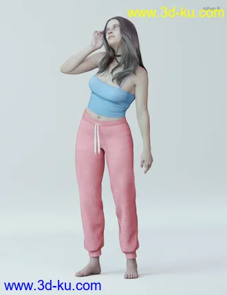 3D打印模型dForce Midday Outfit for Genesis 8 Female(s)的图片