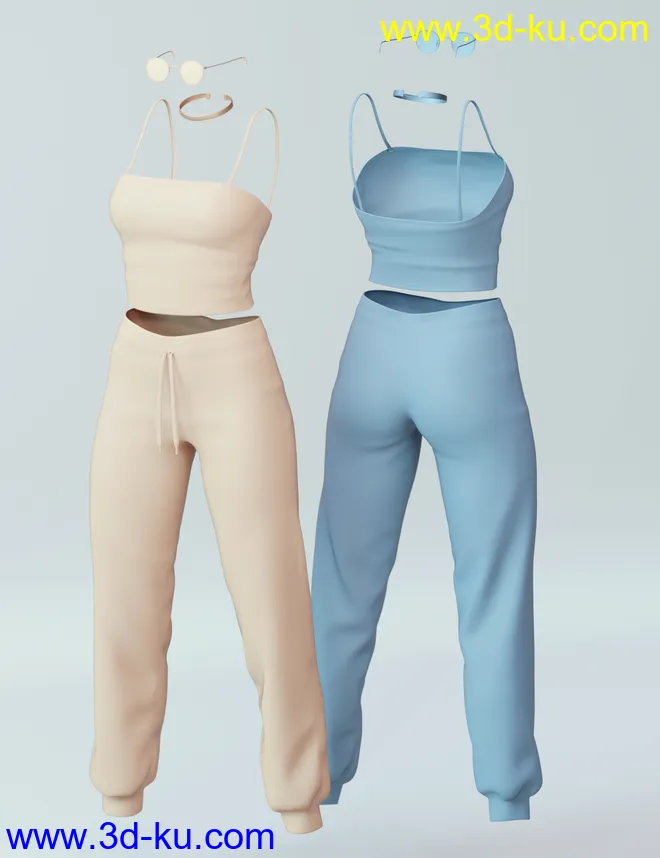 dForce Midday Outfit for Genesis 8 Female(s)模型的图片11