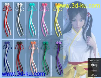 3D打印模型dForce Modern Kimono for Genesis 8 Female(s)的图片