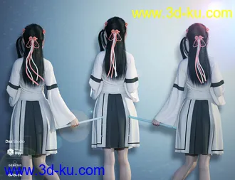 3D打印模型dForce Modern Kimono for Genesis 8 Female(s)的图片