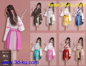 dForce Modern Kimono for Genesis 8 Female(s)模型的图片10