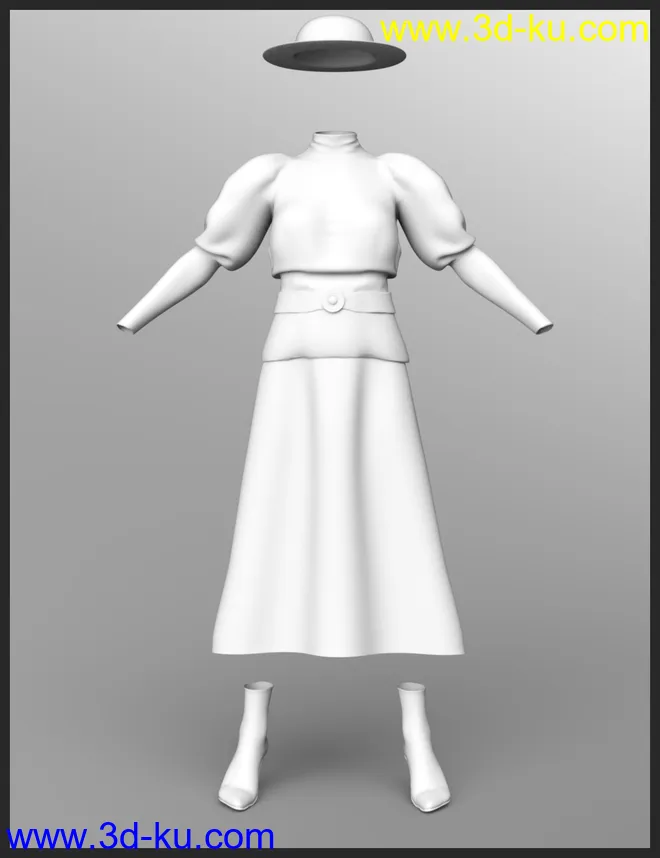 dForce Modern Romantic Outfit for Genesis 8 Female(s)模型的图片6