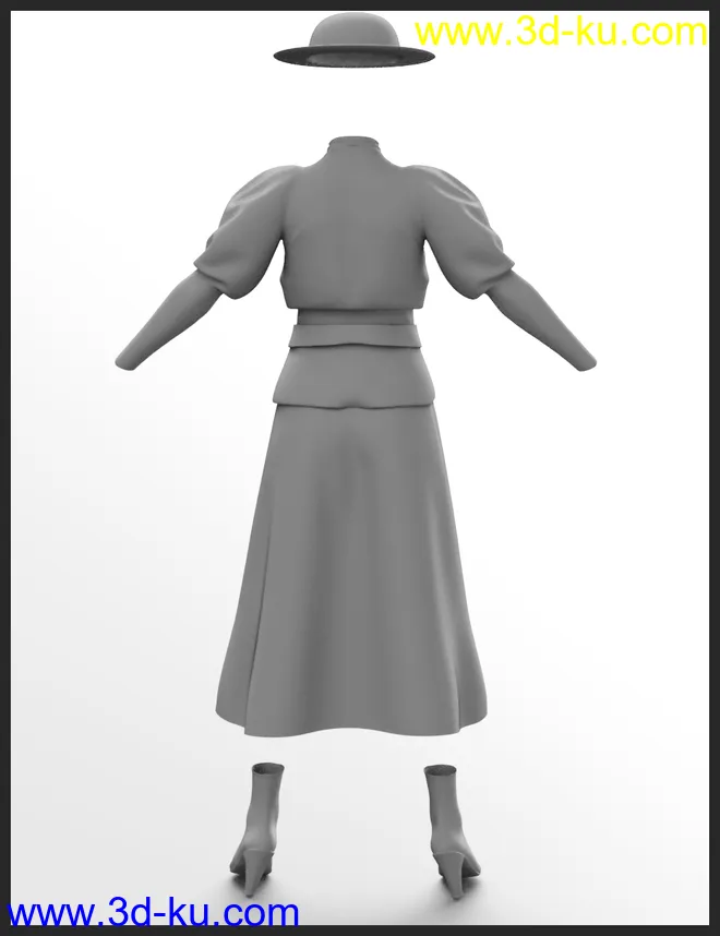 dForce Modern Romantic Outfit for Genesis 8 Female(s)模型的图片7