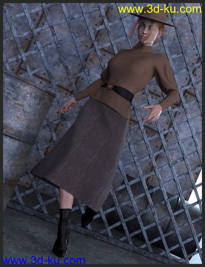 dForce Modern Romantic Outfit Textures模型的图片1