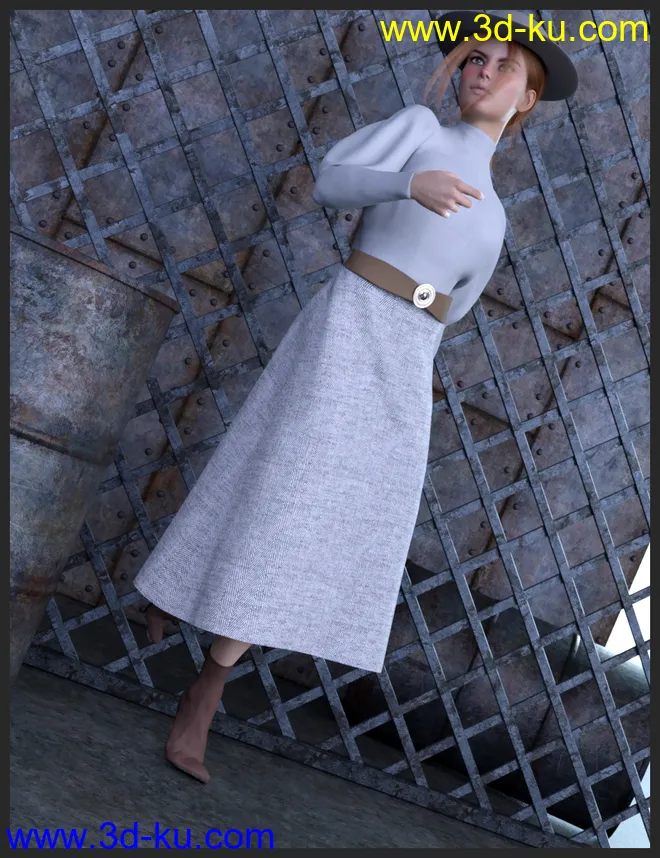 dForce Modern Romantic Outfit Textures模型的图片2
