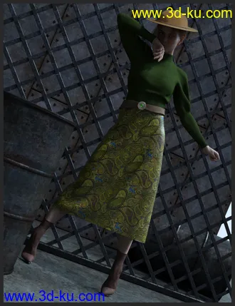 3D打印模型dForce Modern Romantic Outfit Textures的图片