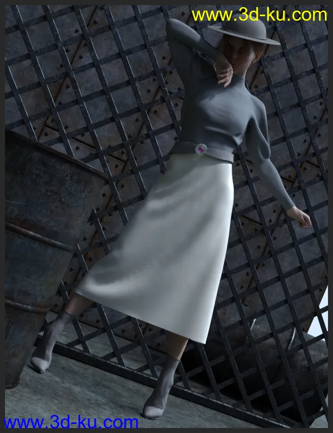 dForce Modern Romantic Outfit Textures模型的图片9