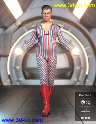 3D打印模型dForce MoonAge Outfit for Genesis 8 Male(s)的图片