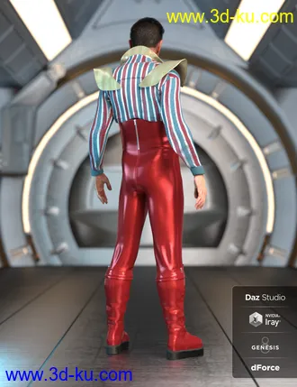 3D打印模型dForce MoonAge Outfit for Genesis 8 Male(s)的图片