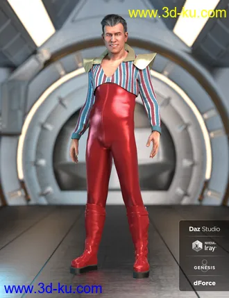 3D打印模型dForce MoonAge Outfit for Genesis 8 Male(s)的图片