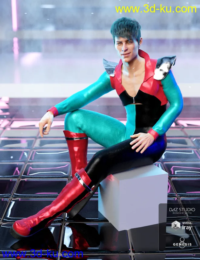 dForce MoonAge Outfit Textures模型的图片3