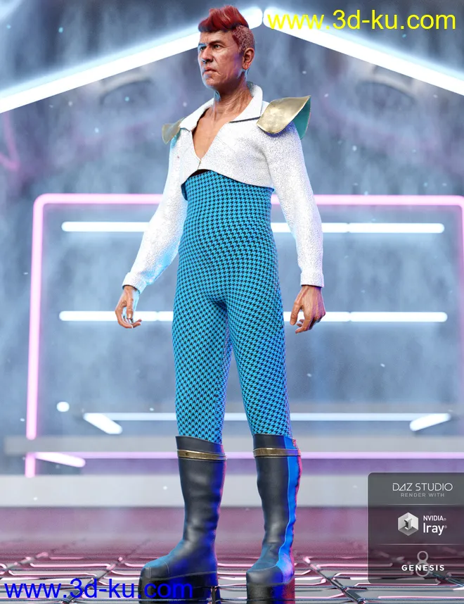 dForce MoonAge Outfit Textures模型的图片4