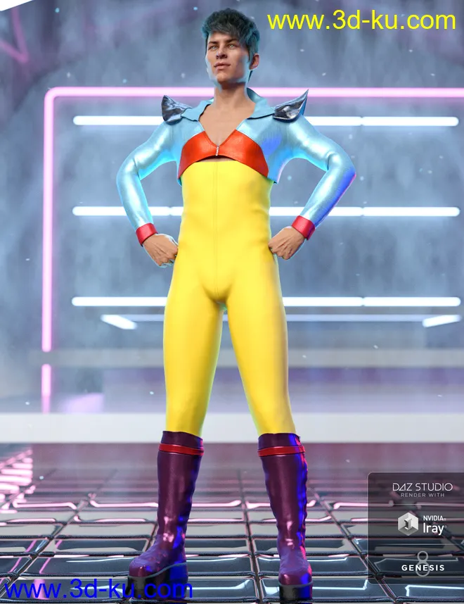 dForce MoonAge Outfit Textures模型的图片5