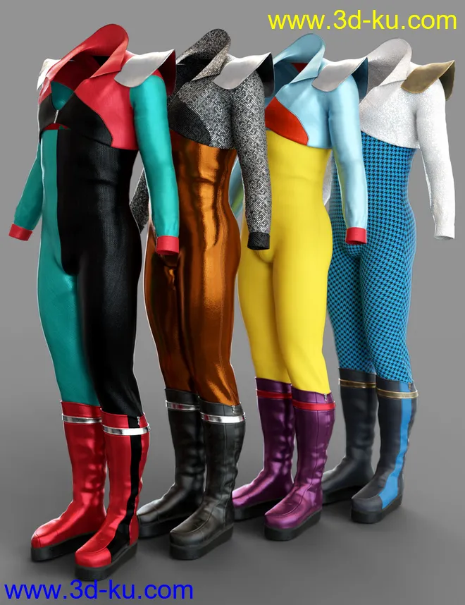 dForce MoonAge Outfit Textures模型的图片6