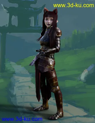 3D打印模型dForce Morphing Fantasy Armor for Genesis 8 Female(s)的图片