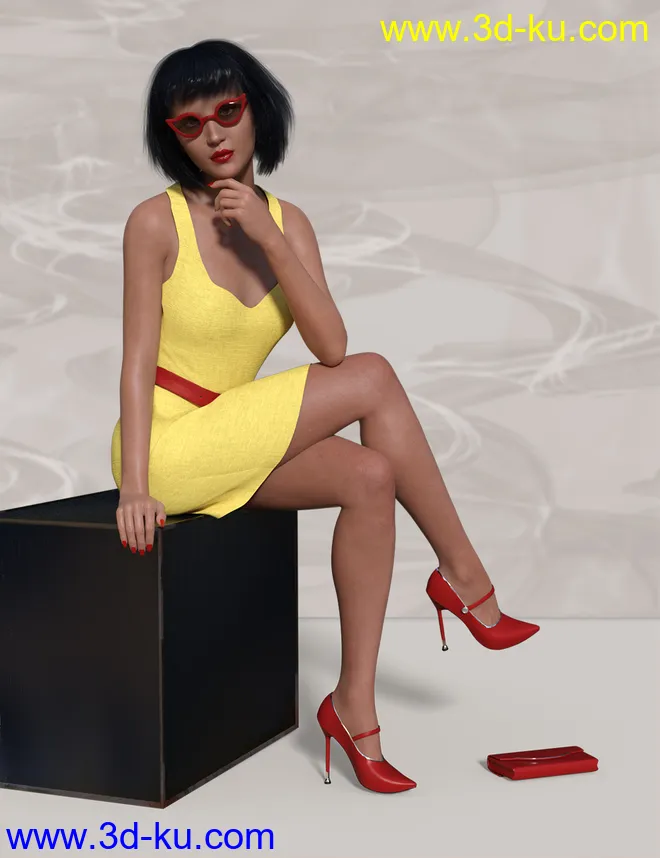 dForce Naiomi Outfit for Genesis 8 Female(s)模型的图片2