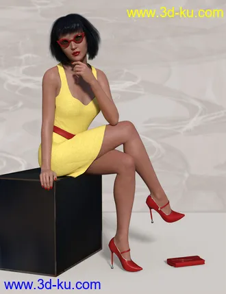 3D打印模型dForce Naiomi Outfit for Genesis 8 Female(s)的图片