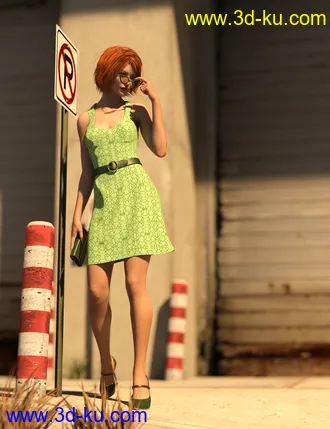 3D打印模型dForce Naiomi Outfit for Genesis 8 Female(s)的图片
