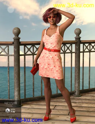 3D打印模型dForce Naiomi Outfit for Genesis 8 Female(s)的图片