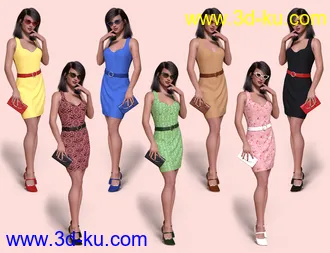 3D打印模型dForce Naiomi Outfit for Genesis 8 Female(s)的图片