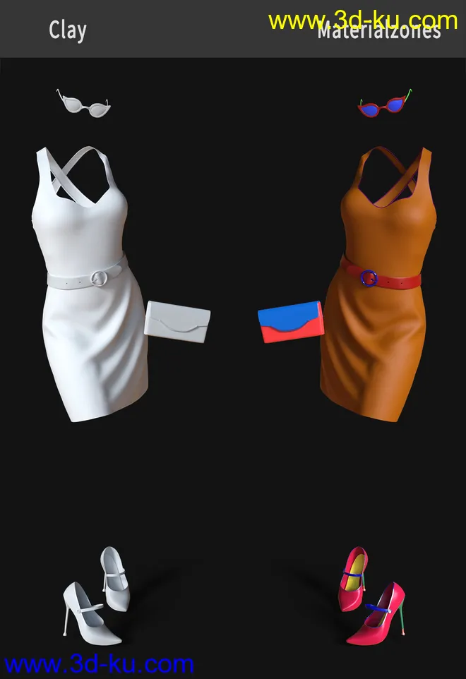 dForce Naiomi Outfit for Genesis 8 Female(s)模型的图片9