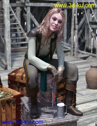3D打印模型dForce Nautica for Genesis 8 Female(s)的图片