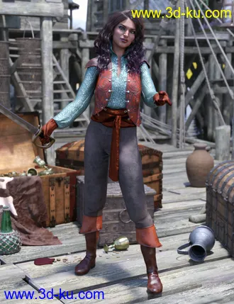 3D打印模型dForce Nautica for Genesis 8 Female(s)的图片