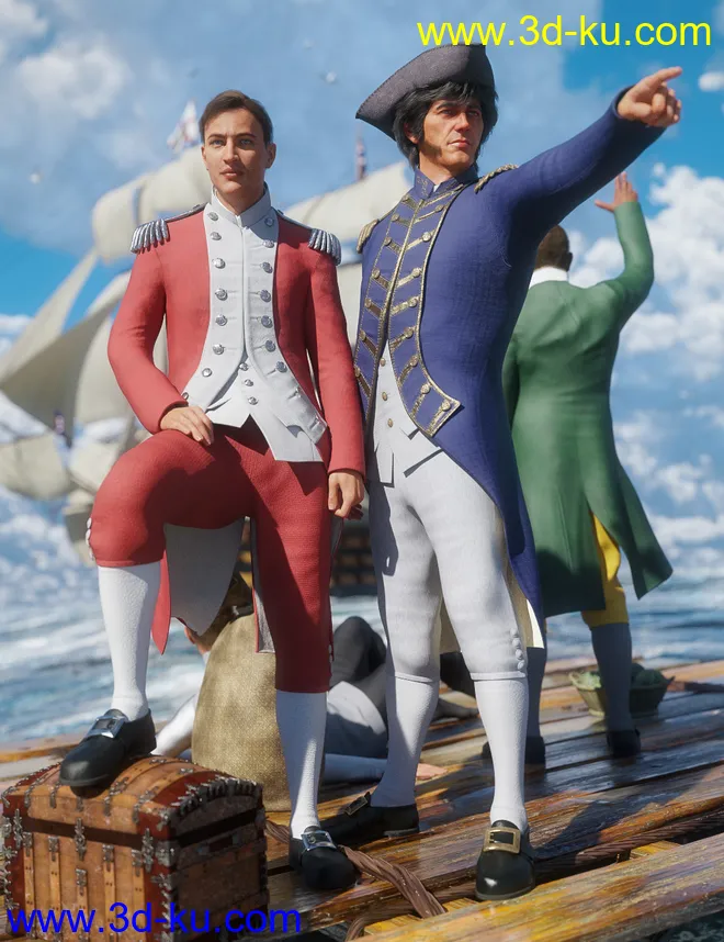 dForce Naval Uniform Textures模型的图片1