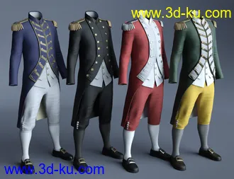 3D打印模型dForce Naval Uniform Textures的图片