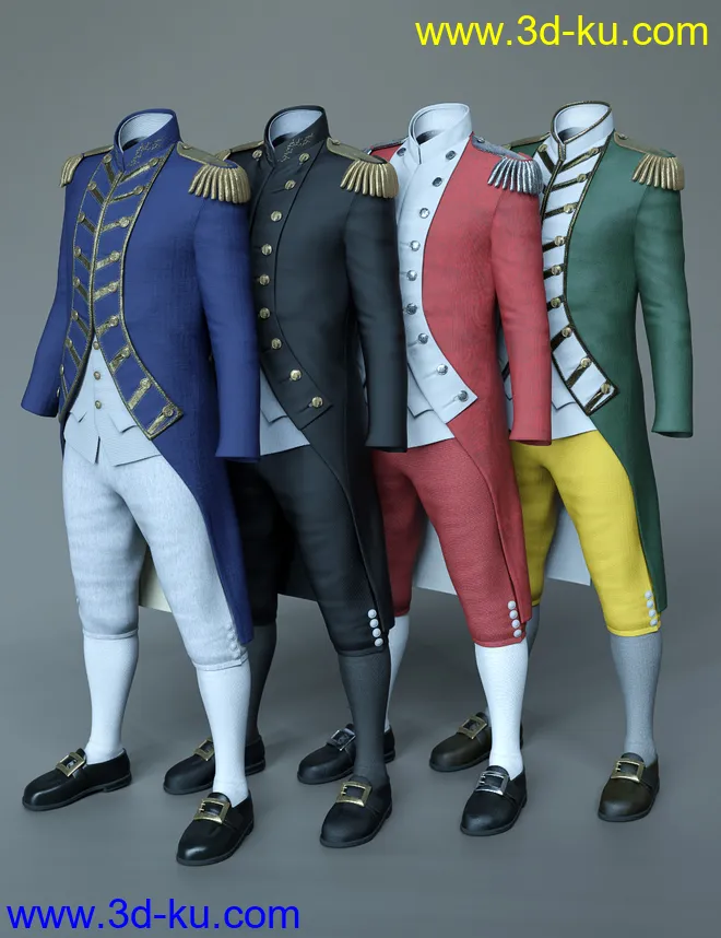 dForce Naval Uniform Textures模型的图片8