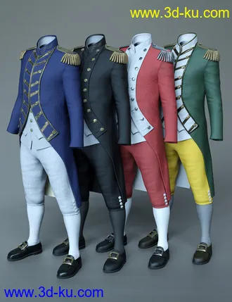 3D打印模型dForce Naval Uniform Textures的图片