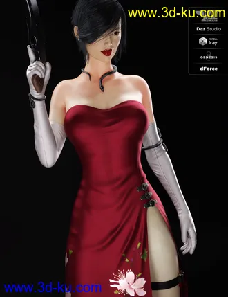 3D打印模型dForce Nicole Agent Outfit for Genesis 8 Female(s)的图片