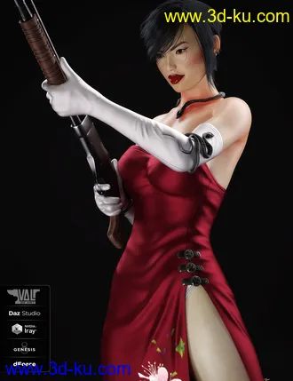 3D打印模型dForce Nicole Agent Outfit for Genesis 8 Female(s)的图片