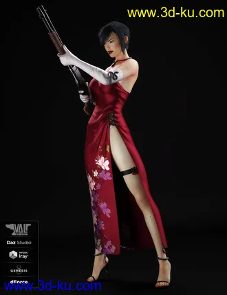 3D打印模型dForce Nicole Agent Outfit for Genesis 8 Female(s)的图片