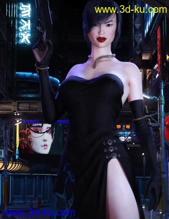 3D打印模型dForce Nicole Agent Outfit for Genesis 8 Female(s)的图片