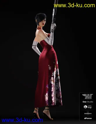 3D打印模型dForce Nicole Agent Outfit for Genesis 8 Female(s)的图片