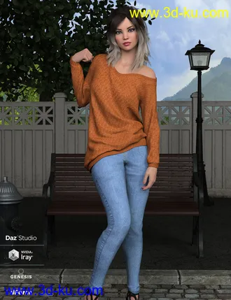 3D打印模型dForce Nora Outfit for Genesis 8 Female(s)的图片