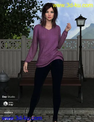 3D打印模型dForce Nora Outfit for Genesis 8 Female(s)的图片