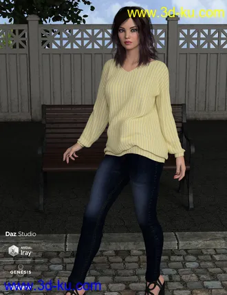 3D打印模型dForce Nora Outfit for Genesis 8 Female(s)的图片