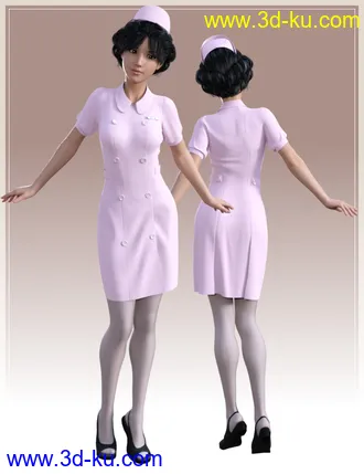 3D打印模型dForce Nurse Uniform for Genesis 8 Female(s)的图片
